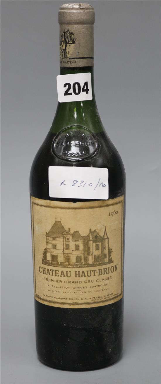 One bottle of Chateau Haut-Brion 1960